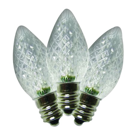 Holiday Bright Lights Holiday Bright Lights LED C7 Pure White 25 ct Replacement Christmas Light Bulbs BU25LEDFC7-TPWA